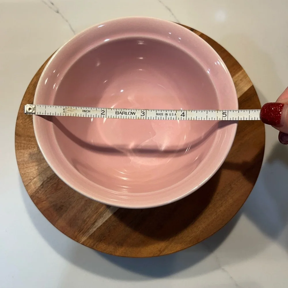 Cat ceramic food water bowl adorable pink by Fido’s Dinner